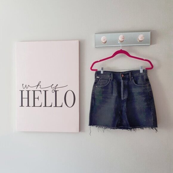 NWT Citizens of Humanity black denim mini skirt, 27 - Picture 15 of 16